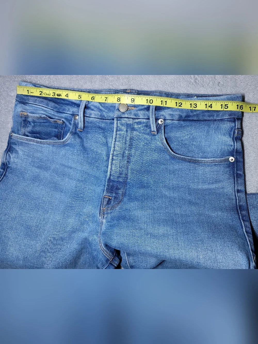 Good American Good Legs High Rise Skinny Cropped Jeans 12/31 Blue
